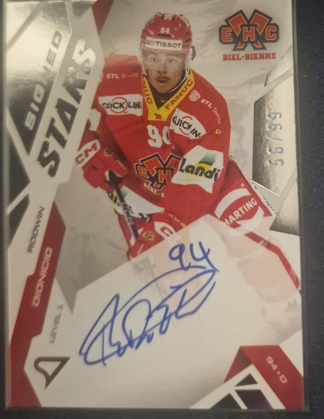 Sportzoo Carte collezionabili: EHCB Rodwin Dionicio Signed Stars LV. 1 56/99 – Nuovo (secondo la descrizione) da Bürglen UR venduto da Snuffinski90