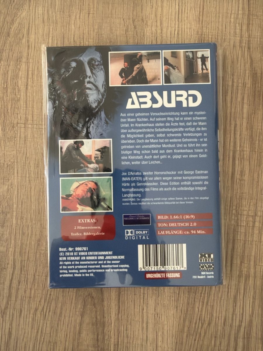 Tutti i DVDs: Absurd (1981) kleine Hartbox DVD – Usato da Hagendorn venduto da masterchieff 1