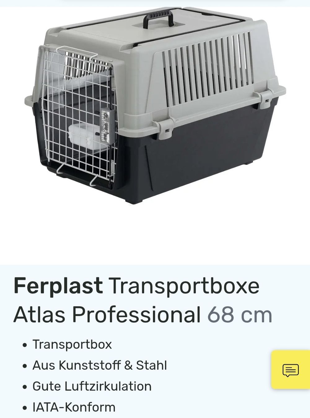 Ferplast Käfige, Transport & Sicherheit: Transportbox – Neu (gemäss Beschreibung) aus Wangen an der Aare von sib_rvq8
