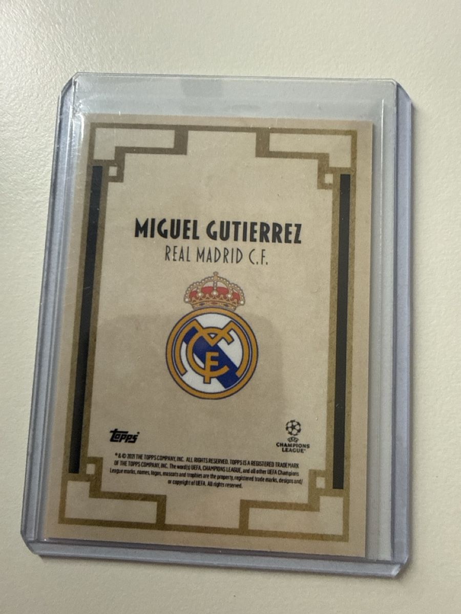 Topps Carte collezionabili: Miguel Gutierrez, Real Madrid, Topps  – Usato da Bäretswil venduto da pu0_7rmv 1