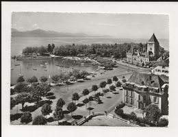 AK ca.1955 Ouchy Lausanne ,Quai ,Schloss ,Hotel Beau -Rivage