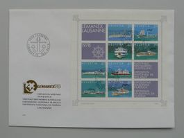 1978, Lemanex FDC, sauberer Block-Brief!