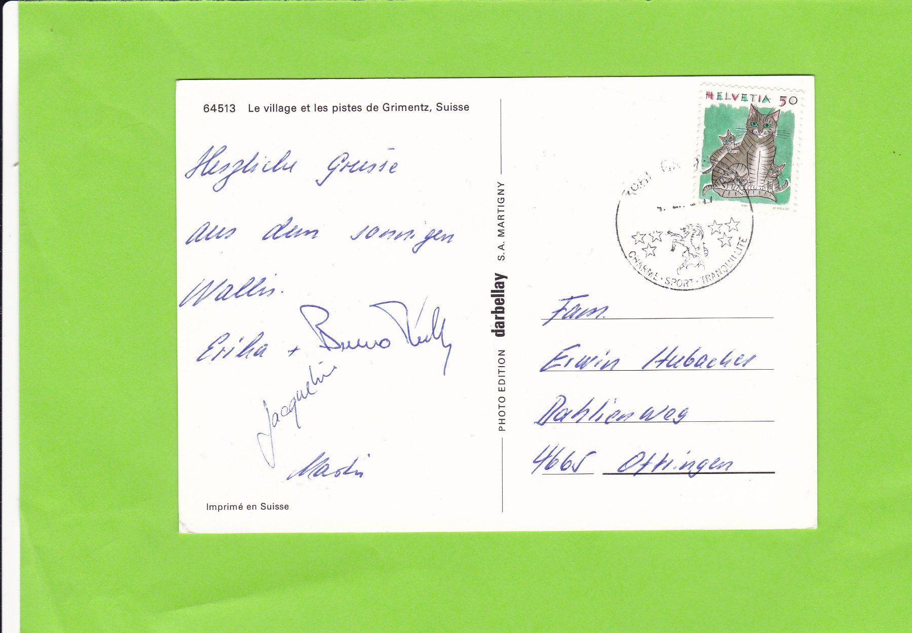 Cartes postales: Grimentz--Oldtimer – D'occasion à St. Peterzell par neckertal 1