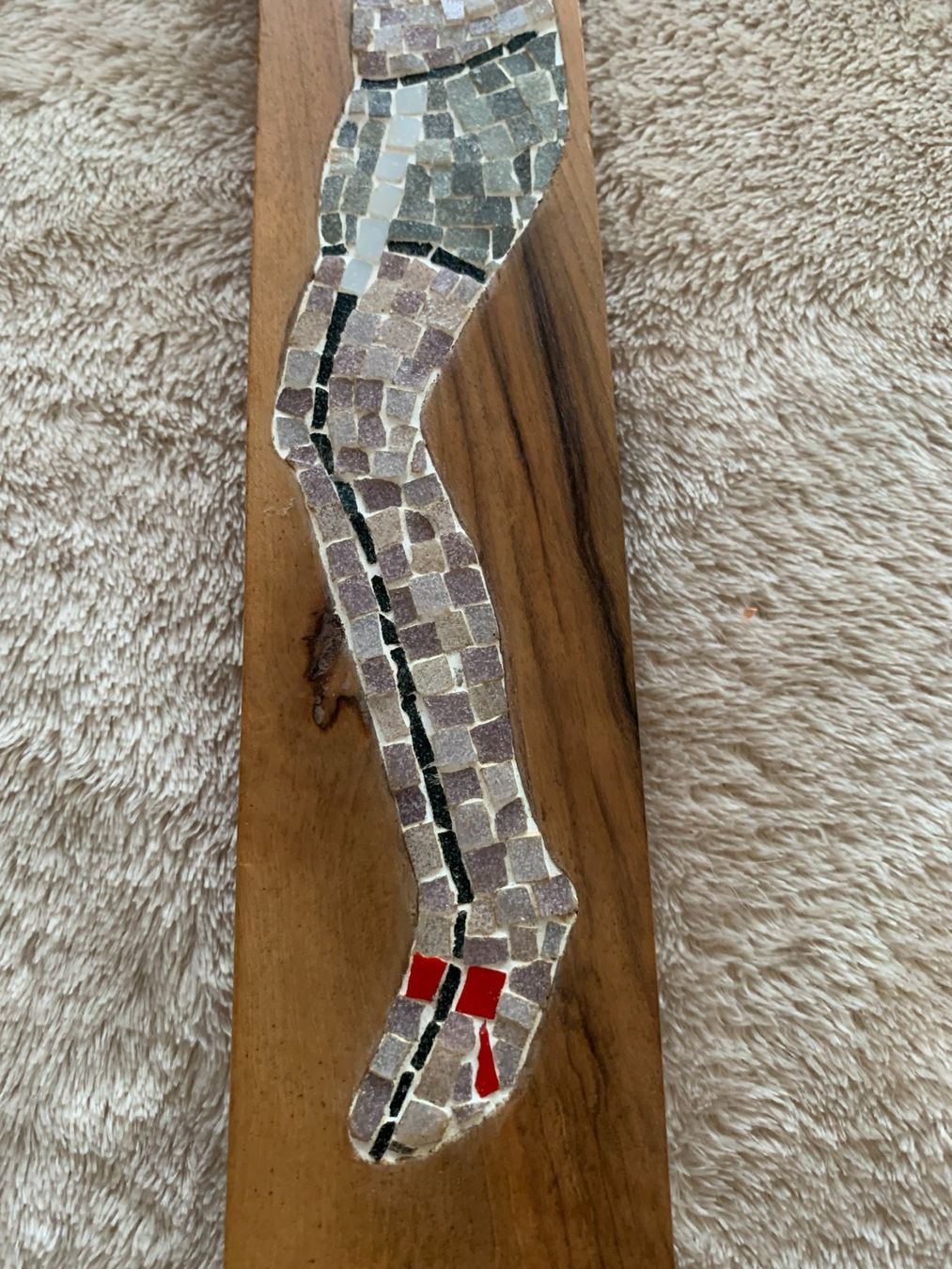 Skulpturen & Statuen: Einmaliges, Mosaik-Holzkreuz – Gebraucht aus Berneck von danilo5561 4