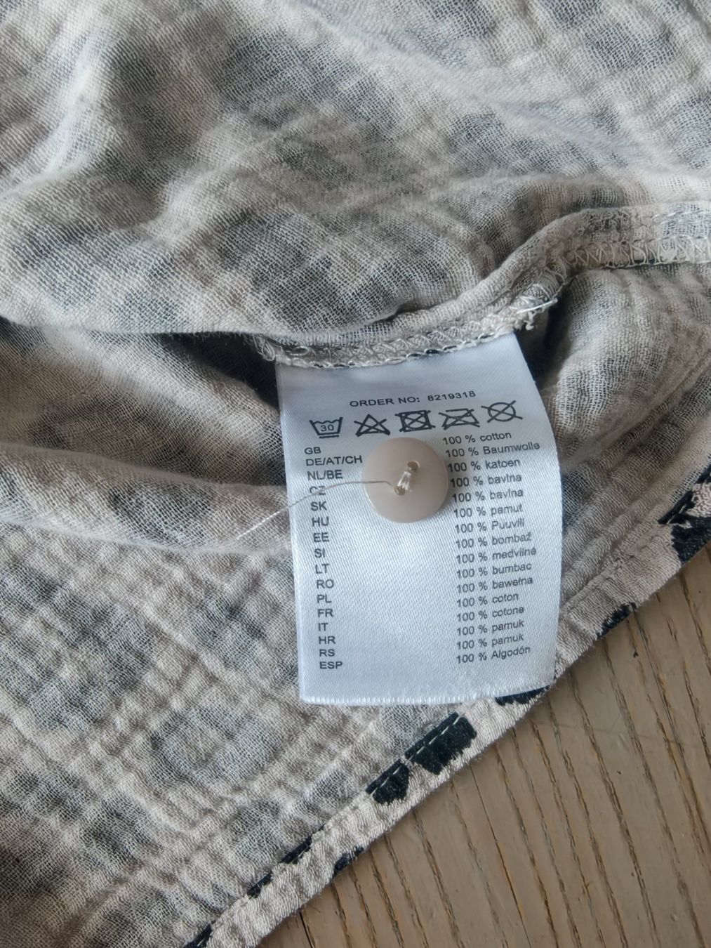 Camicette: Musselin Bluse Gr. 36 Leo Print – Usato da Berg TG venduto da Persefona 2