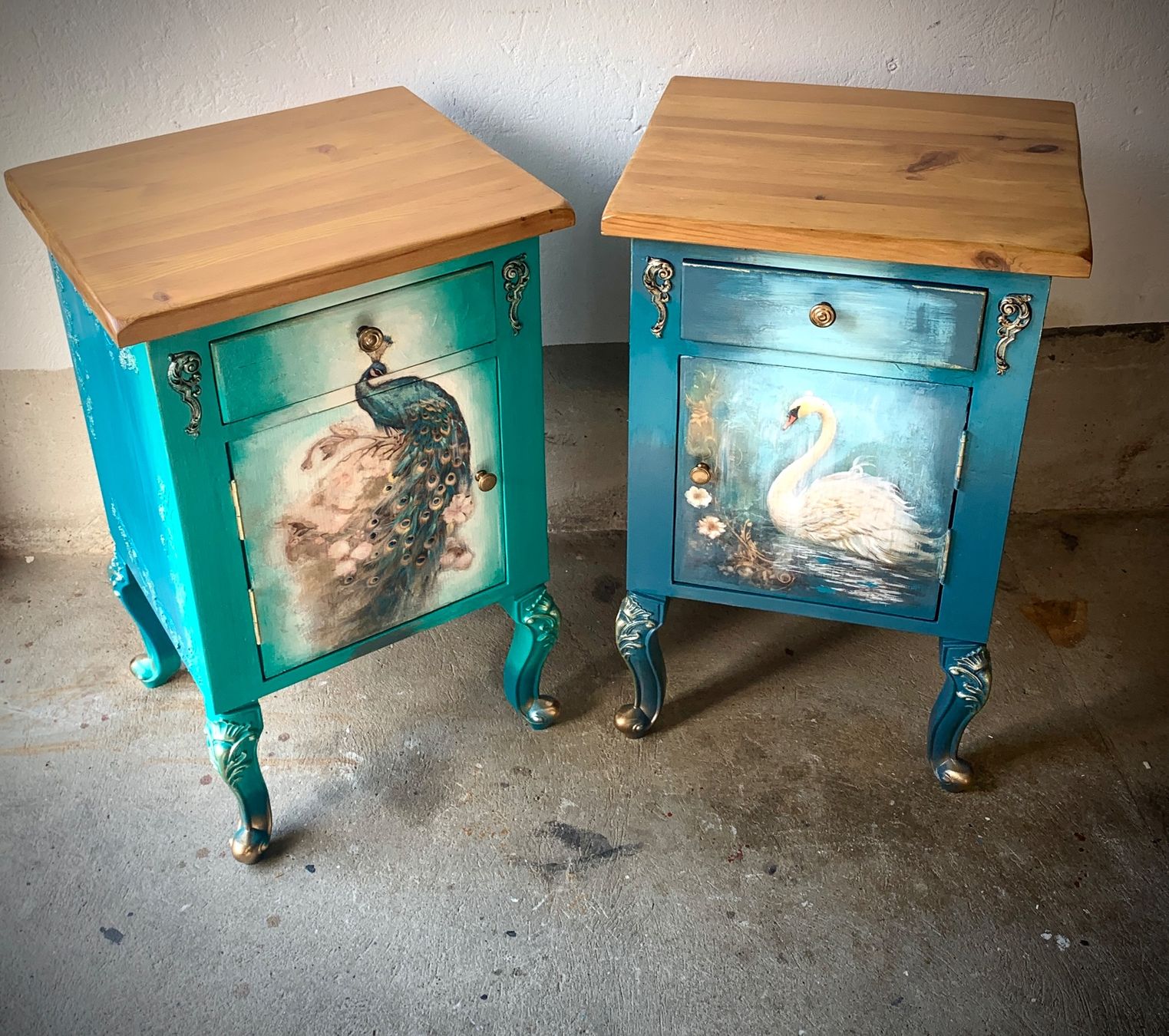 Comodini: Wunderschöne Set 2 Nachtische Unikat – Usato da Balgach venduto da Atelier-el-trastero 4