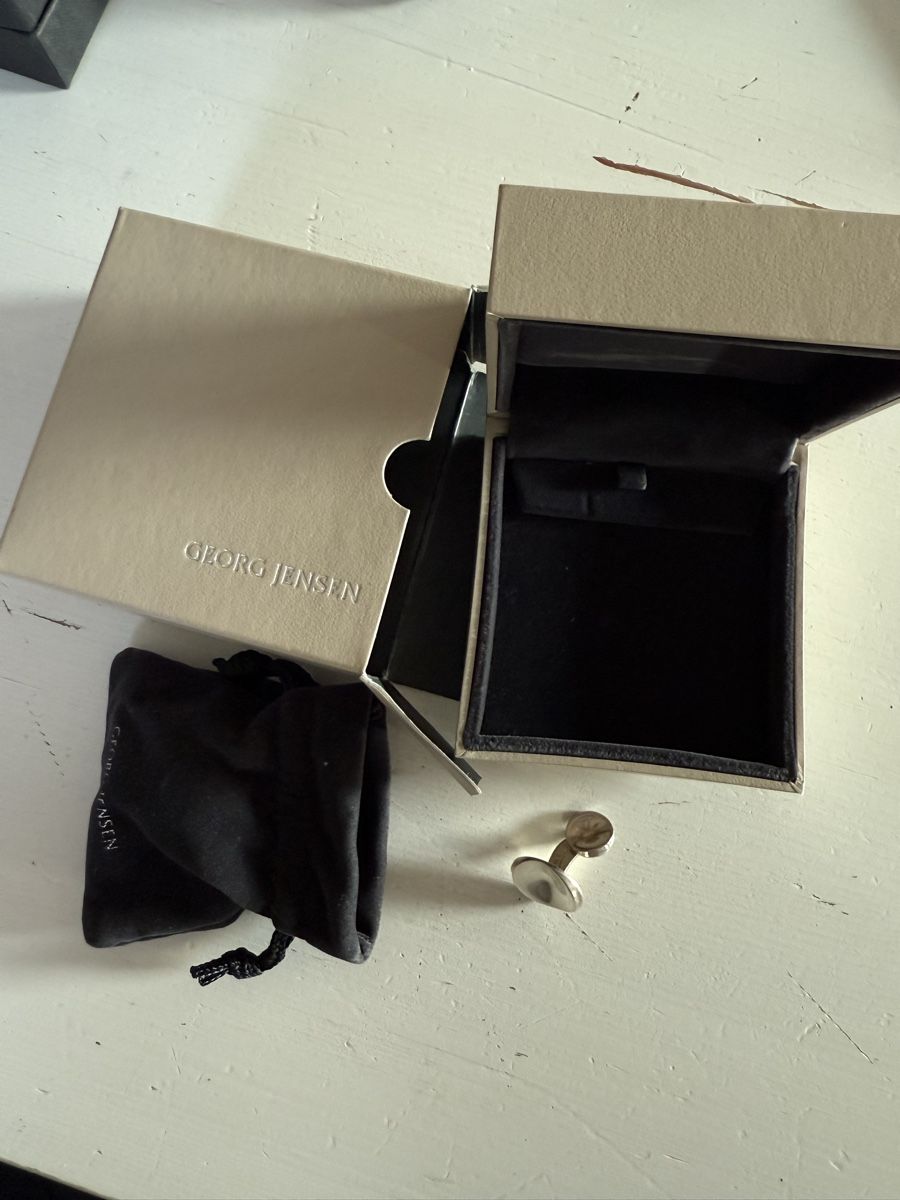 Gemelli: Georg Jensen Silver Cufflinks – Nuovo e nell'imballaggio originale da Troinex venduto da Airain 2