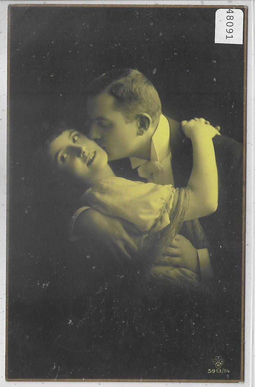 Cartoline postali: Liebespaar - Couples - Ersatz-Bat. IV. Comp. – Usato da Ettingen venduto da Kartenplanet