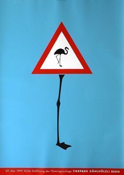 Foto & Immagini: Claude Kuhn, Flamingo – Nuovo (secondo la descrizione) da Bern venduto da Vintage-Art-Poster