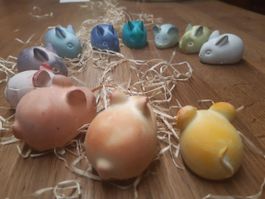 dekorative Kreide 4er Set Hase und Maus