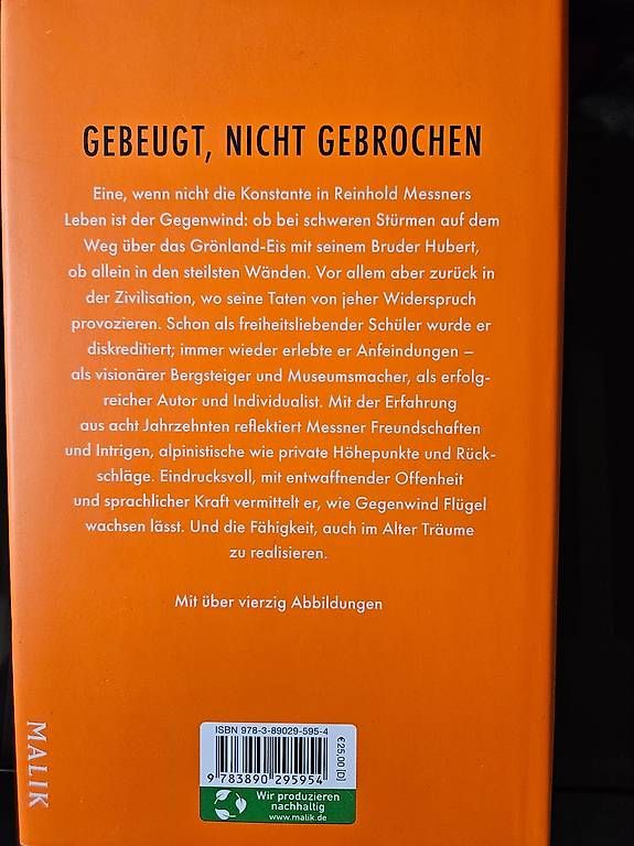 Libri: Reinhold Messner - Gegenwind – Usato da Rheineck venduto da Freibach9424 1
