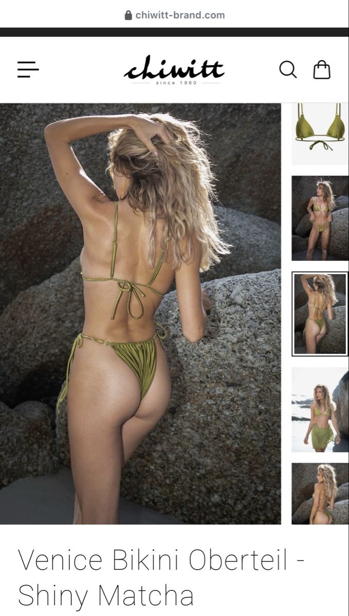 Badekleider & Bikinis: Bikini Set Chiwitt - Shiny Matcha XS – Neu (gemäss Beschreibung) aus Interlaken von NadineFi 1