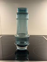 Gr. Vase Glas grau Riihimäki/Finncristal Aladin 70er Jahre