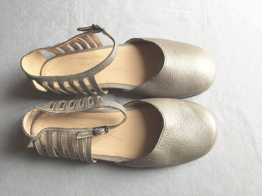 Ballerina Grau Leder