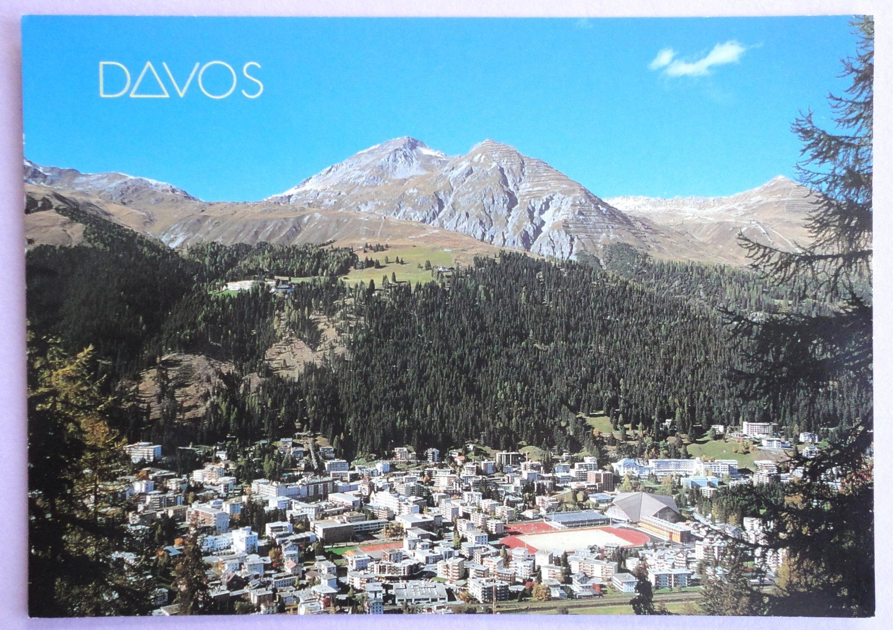 Cartoline postali: Davos 1560 m, Sportzentrum – Usato da Fétigny venduto da Billy2miny