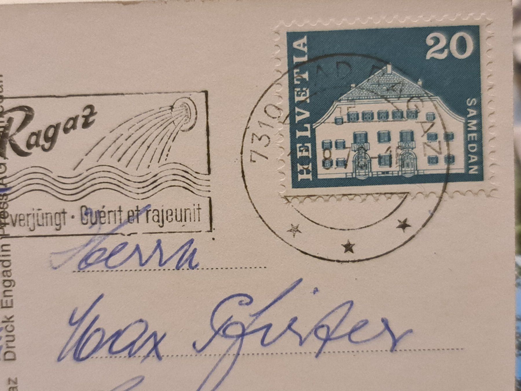 Cartoline postali: Ansichtskarte Bad Ragaz 1970 – Usato da Dintikon venduto da Vexi 1