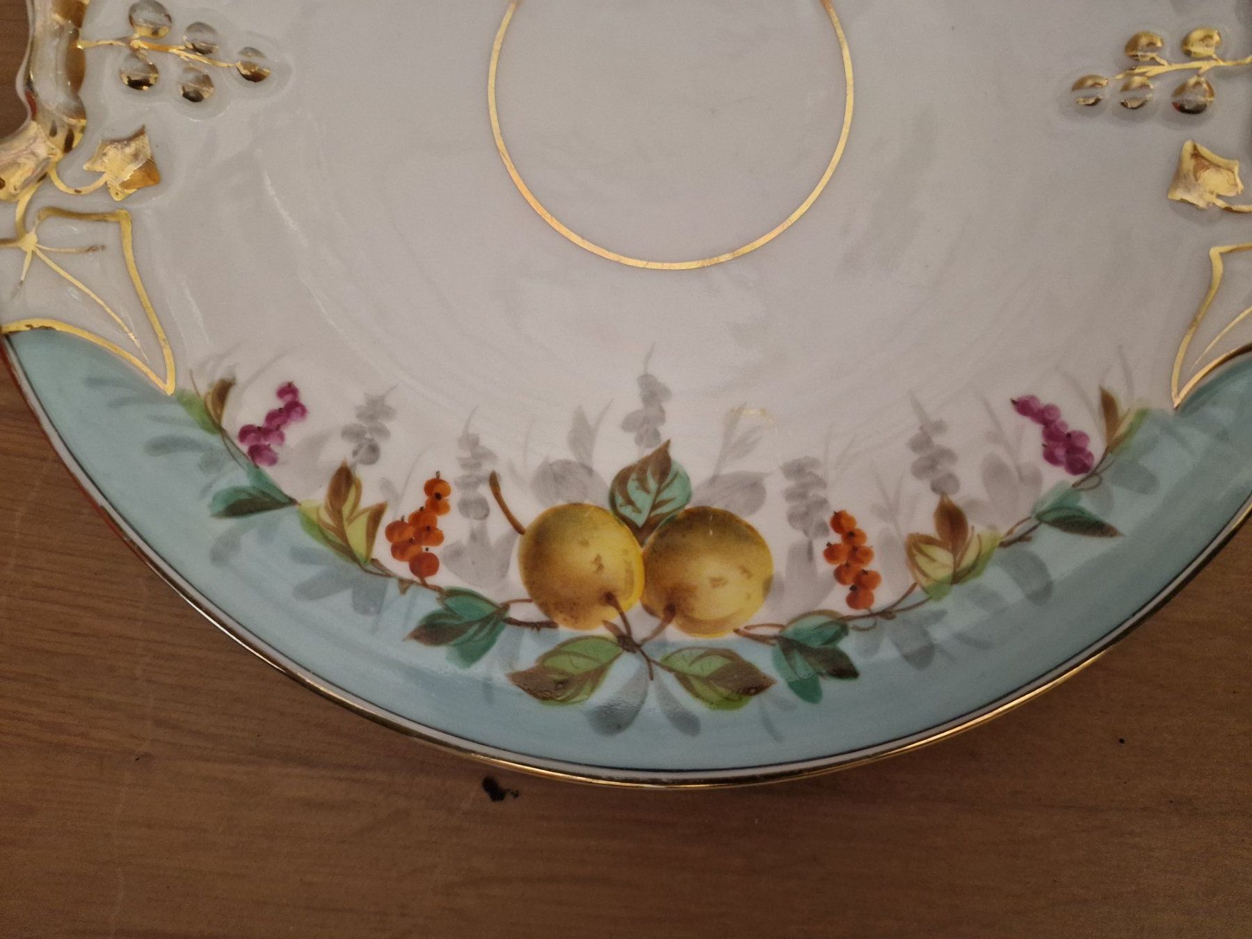 Piatti di portata: Vintage Servierplatte mit Fruchtdekor, Durchmesser ca. 26cm – Usato da Zürich venduto da Allerlei_Shop 6