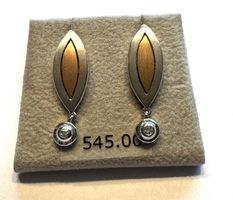 Ohrstecker 18kt. Weiss- und Rotgold mit 2 Brillanten