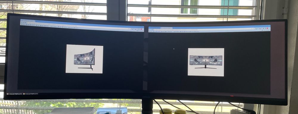 Samsung 49 Zoll Monitor 5120 x 1440 Pixels LC49RG90SSRXEN (Gebraucht ...