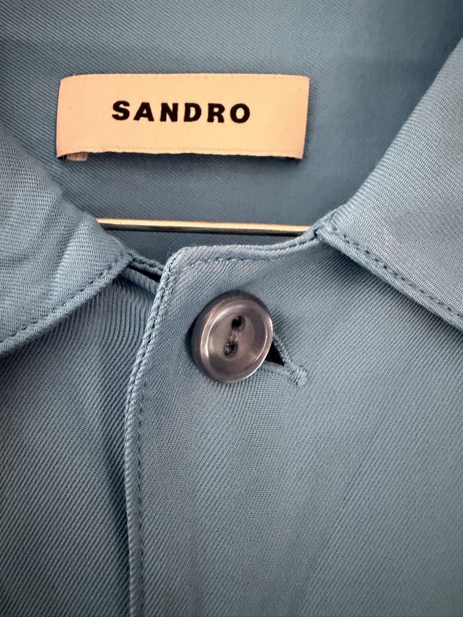 Sandro Hemden: Camicia Sandro uomo blu taglia L nuova – Neu (gemäss Beschreibung) aus Lugano von can_xdd8 8