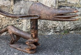 Rarität wunderschöne alte Bambara Skulptur Mali 63 x 32 cm