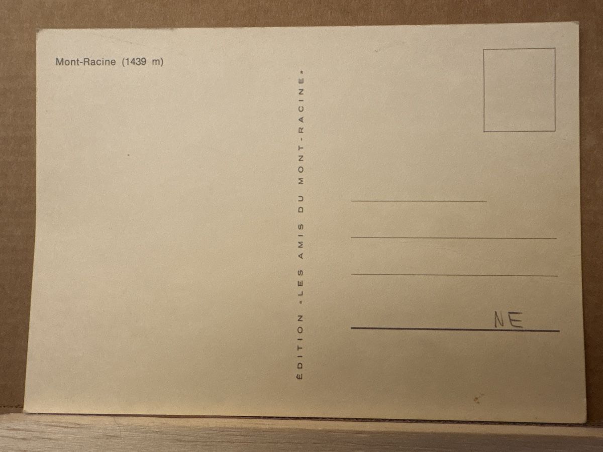 Cartoline postali: AK von Mont Racine  – Usato da Rümlang venduto da Kartenpost1 1