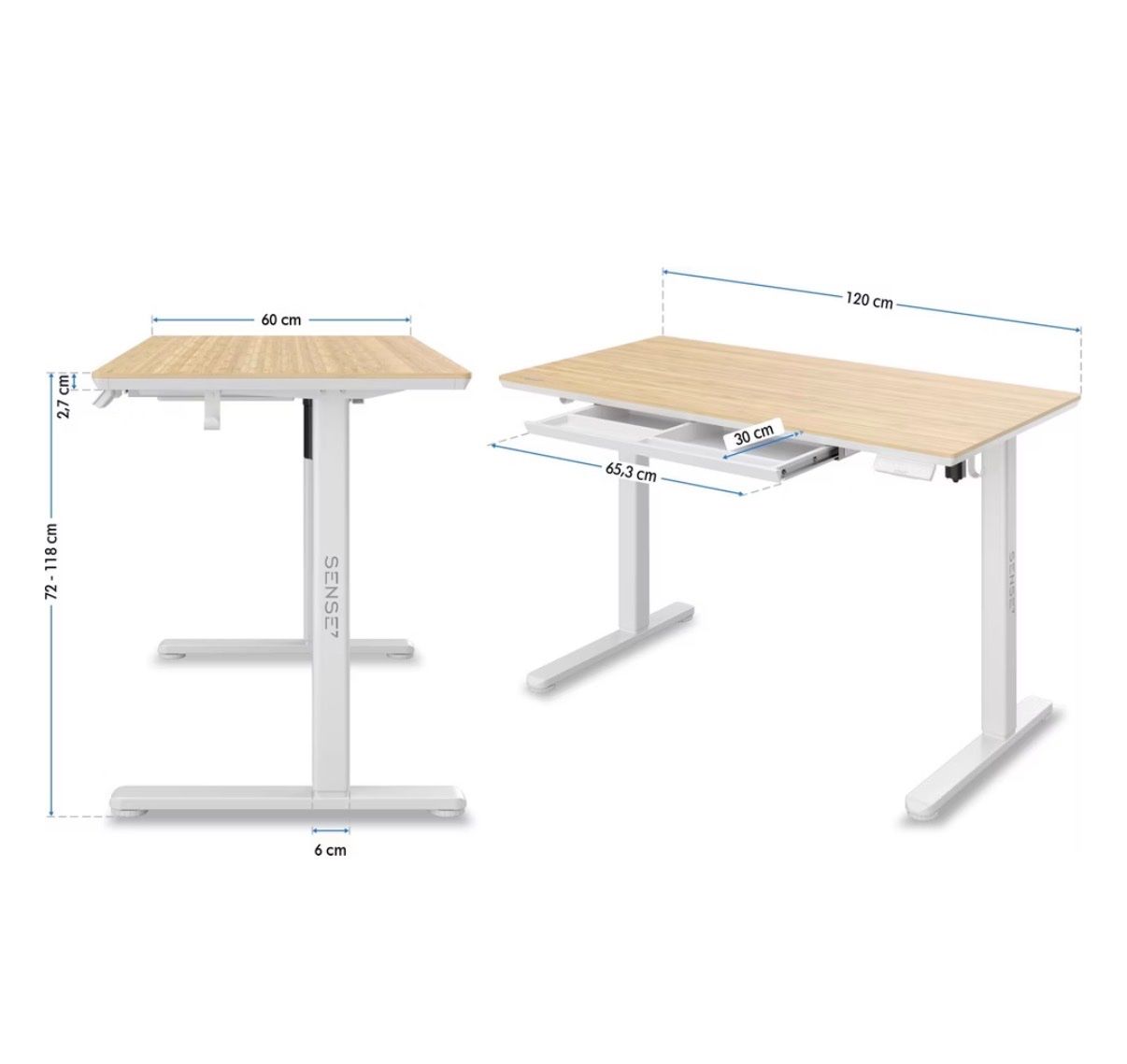 Tavoli: Elektrischer Stehtisch SENSE7 – Nuovo (secondo la descrizione) da Pfungen venduto da Panino7 7