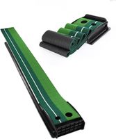 Golf Putting Matte mit automatischer Ballrückgabe