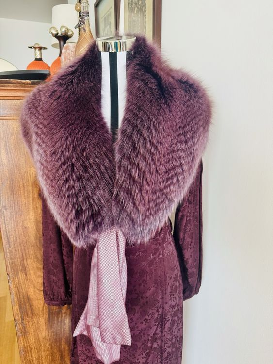 Sciarpa Donna In Vera Pelliccia Di Volpe Naturale - Calda E Di Lusso Per Inverno