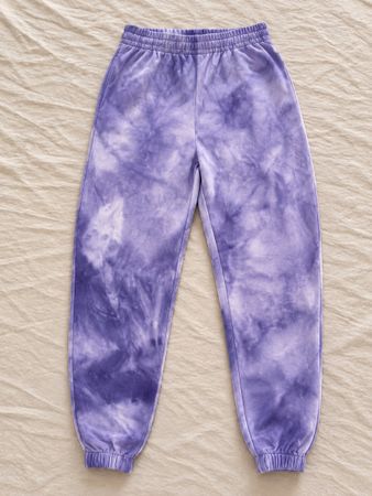 Pantalon de jogging violet tie-dye état comme neuf