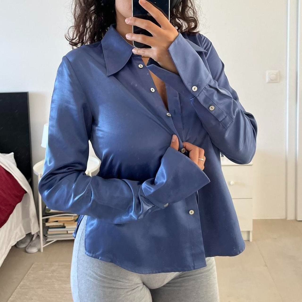 Pepe Jeans Blusen: Edle, blaue Bluse, Gr. S – Gebraucht aus Richterswil von sop_zwd9 1
