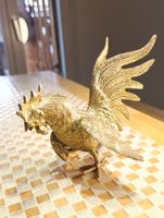 Vintage Kampf Hahn Bronze Top Zustand