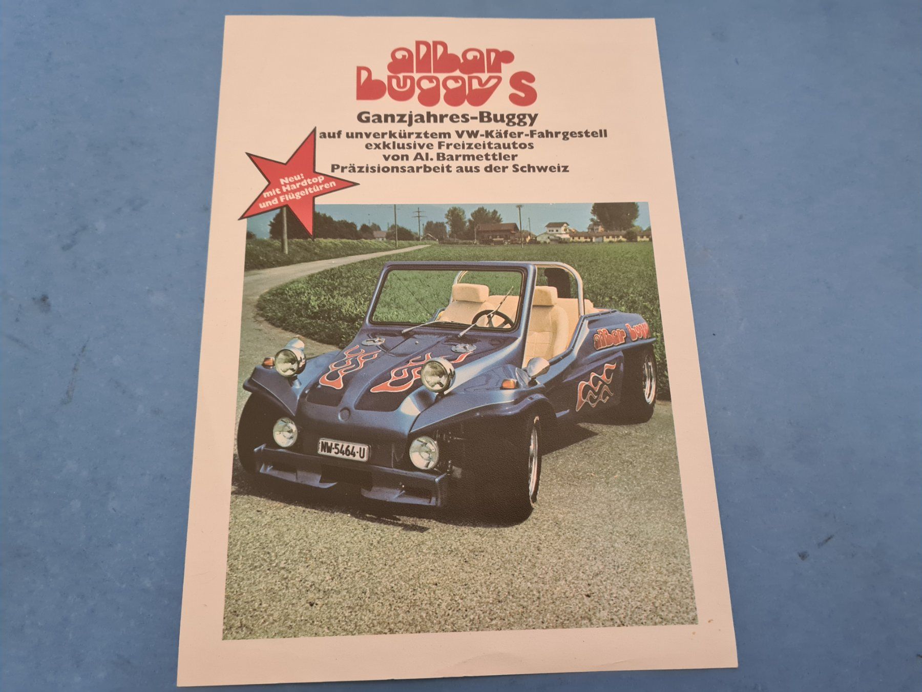 VW Documenti: ALBAR BUGGY  VW KAFER  PROSPECTUS  VINTAGE – Usato da Bellevue venduto da BURGOLMANIA