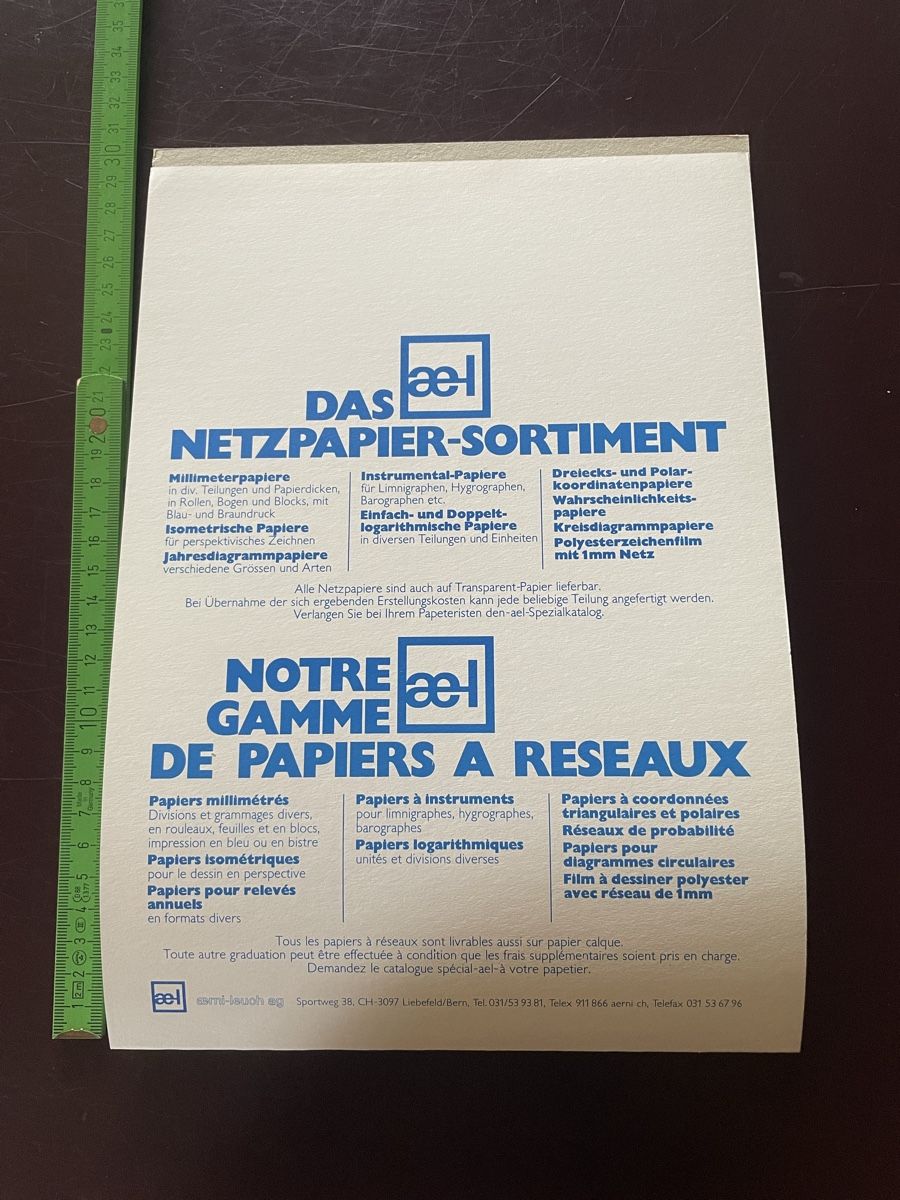Papiere: 1x ael Netzpapier Zeichenpapier – Gebraucht aus Hindelbank von JohnDeere2020 1