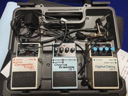 BOSS Pedalboard Set mit Delay Dd-3, Chorus CE-5, Tuner TU-3 