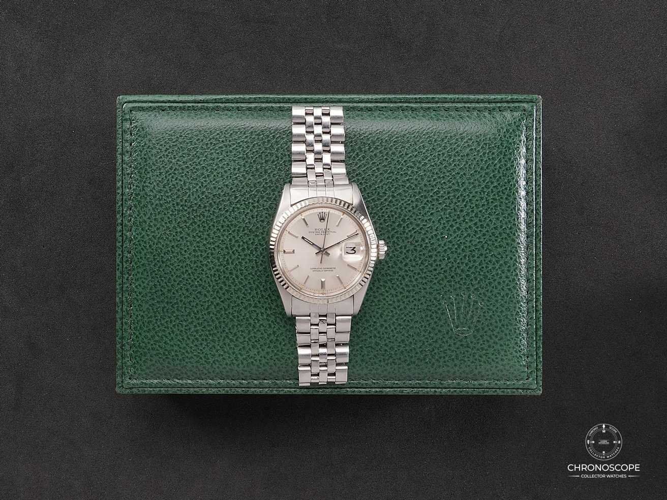 Rolex Orologi: Rolex Vintage Datejust Ref. 1601 from 1975 with silver pie – Usato da Luzern venduto da ChronoScope6004 3