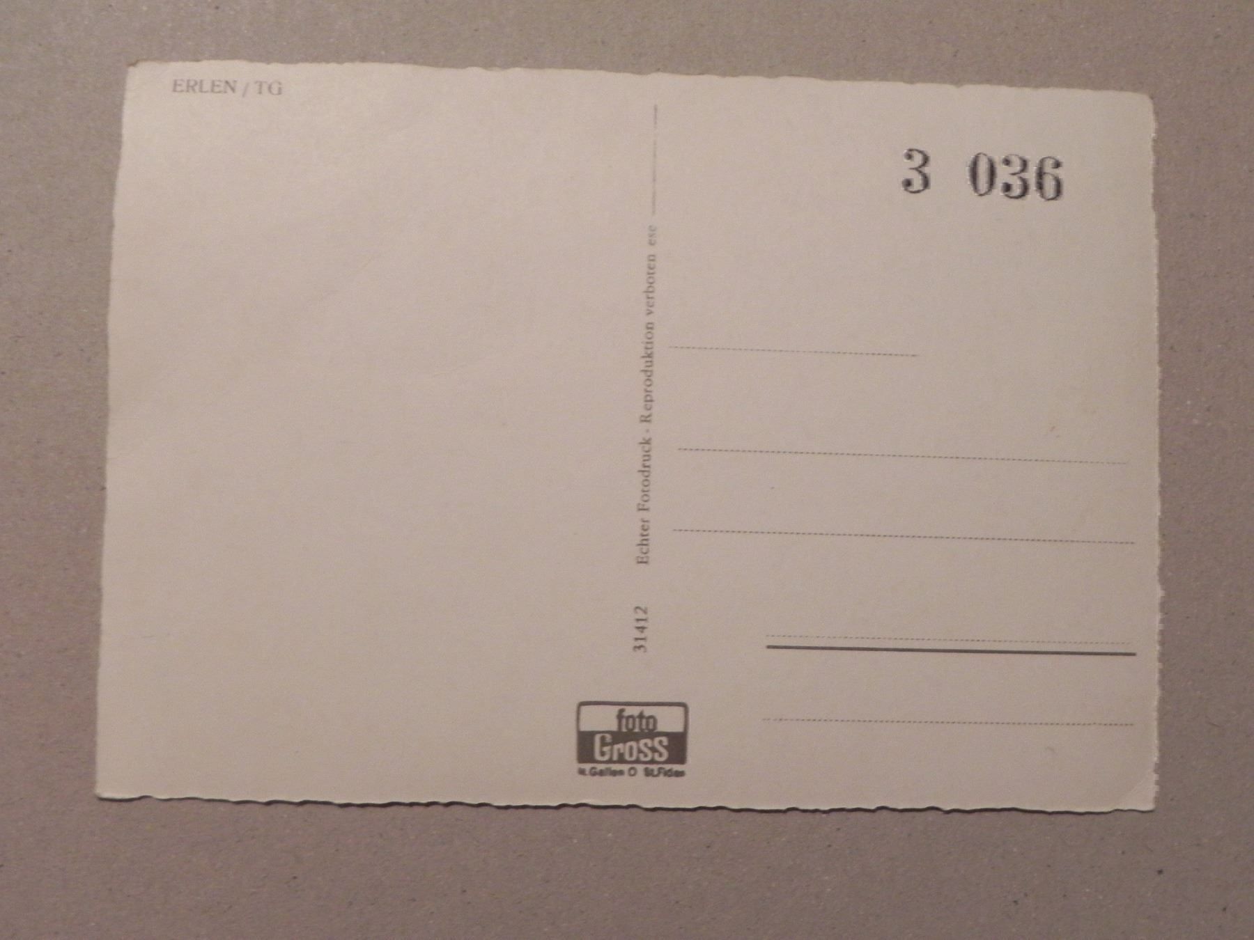 Cartoline postali: Ansichtskarte Erlen Thurgau TG 1960 – Usato da Siebnen venduto da krimsie 1
