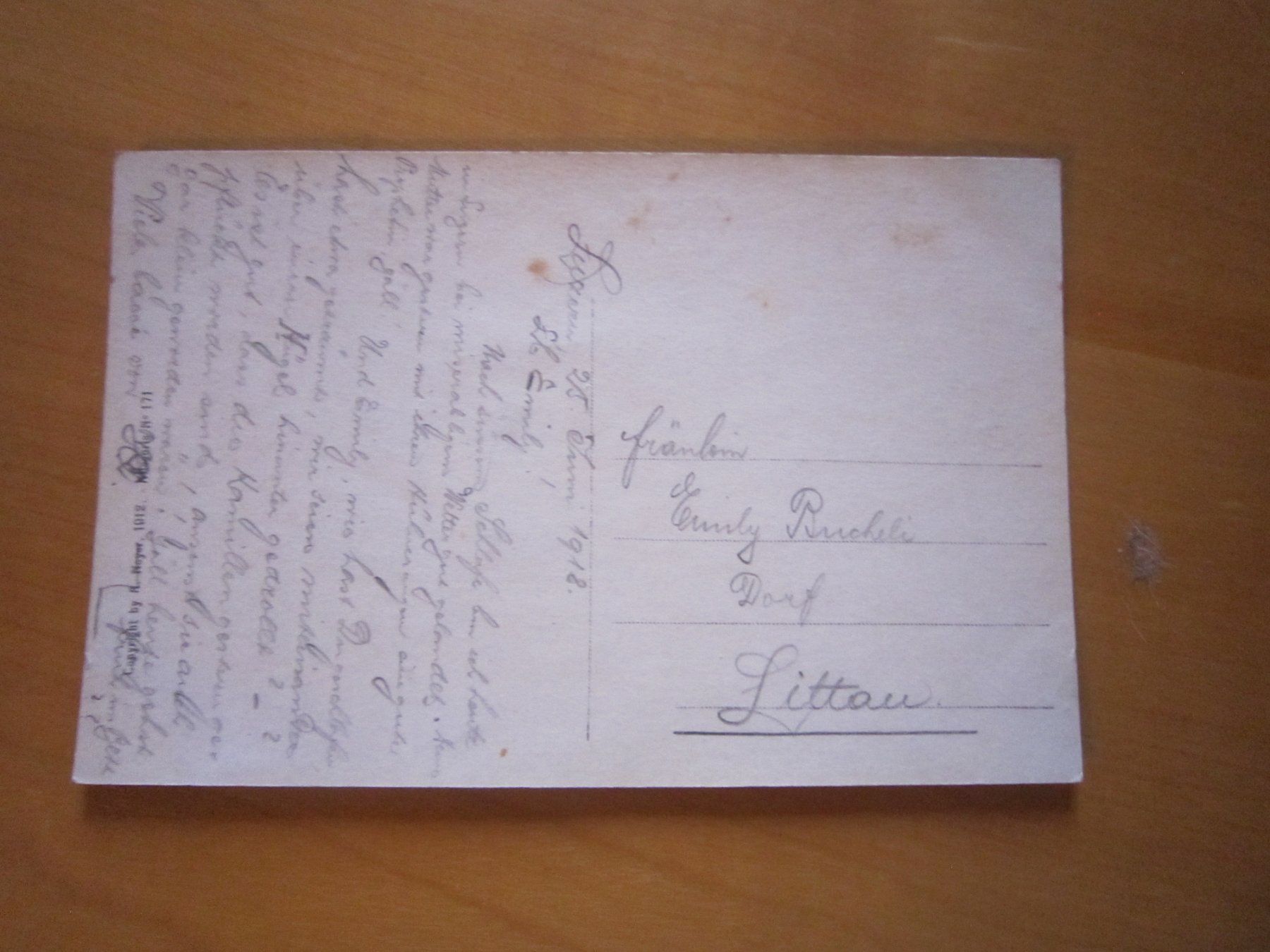 Cartoline postali: No 5 Postkarte antik um 1920 – Usato da Gordola venduto da Polentaefung 2
