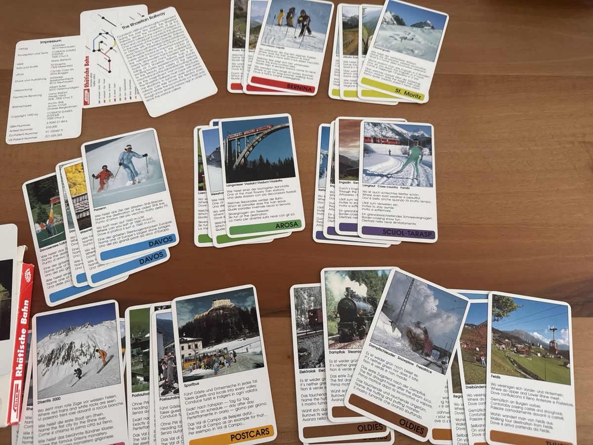 Giochi: Reise-Quartett Graubünden, 36 Karten    – Usato da Zürich venduto da Smarties13 1