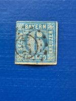 Briefmarke Altdeutschland Bayern-6 Kreuzer gestempelt