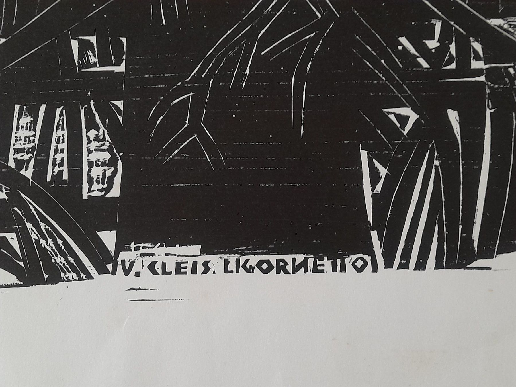Xilografie: Holzschnitt Ugo Cleis " Ligornetto " – Usato da Thun venduto da Treff.....e 5