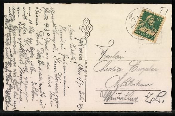 Cartoline postali: AK Biasca, Panorama – Usato da Berlin venduto da bartko-reher 1