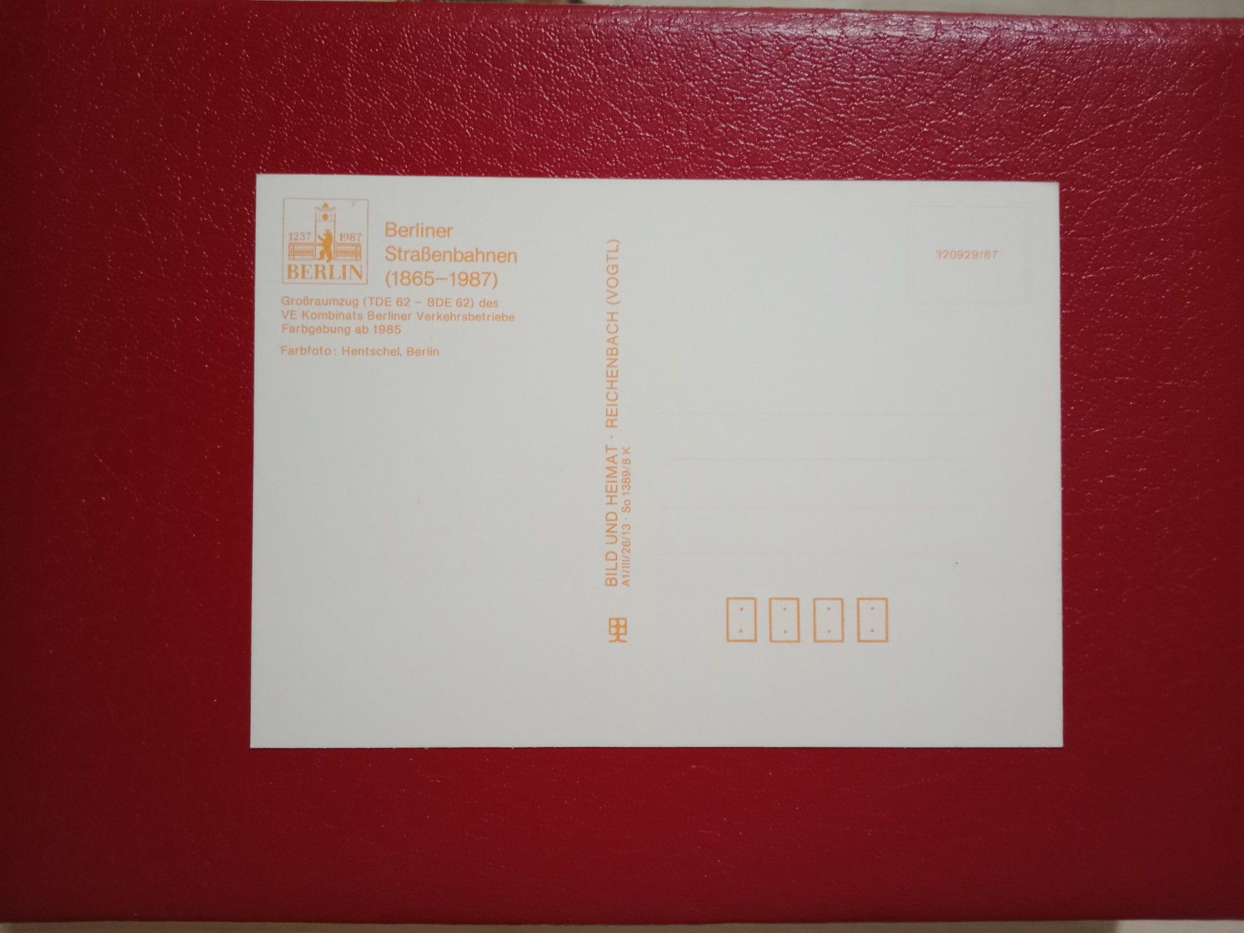 Cartoline postali: AK Tram Strassenbahn Berlin – Usato da Küttigen venduto da Melisch1000 1
