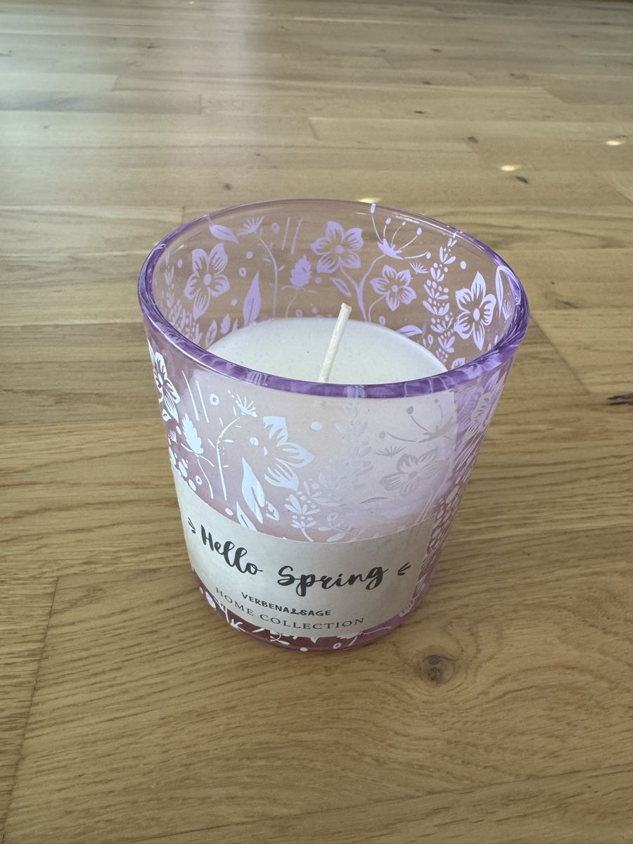 Candele: 2 Kerzenhalter weiss 1 Duftkerze Hello Spring Set – Nuovo (secondo la descrizione) da Zug venduto da fpv.stef 2
