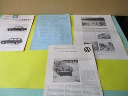 VW  Facts and Figures  Prospekt  5 Blatt Flyer