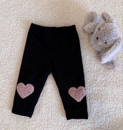 Leggings, gefüttert, Gr. 74 mit Herzchen