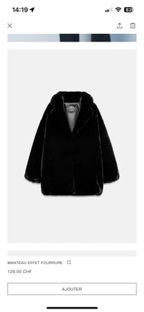 Fausse fourrure ZARA