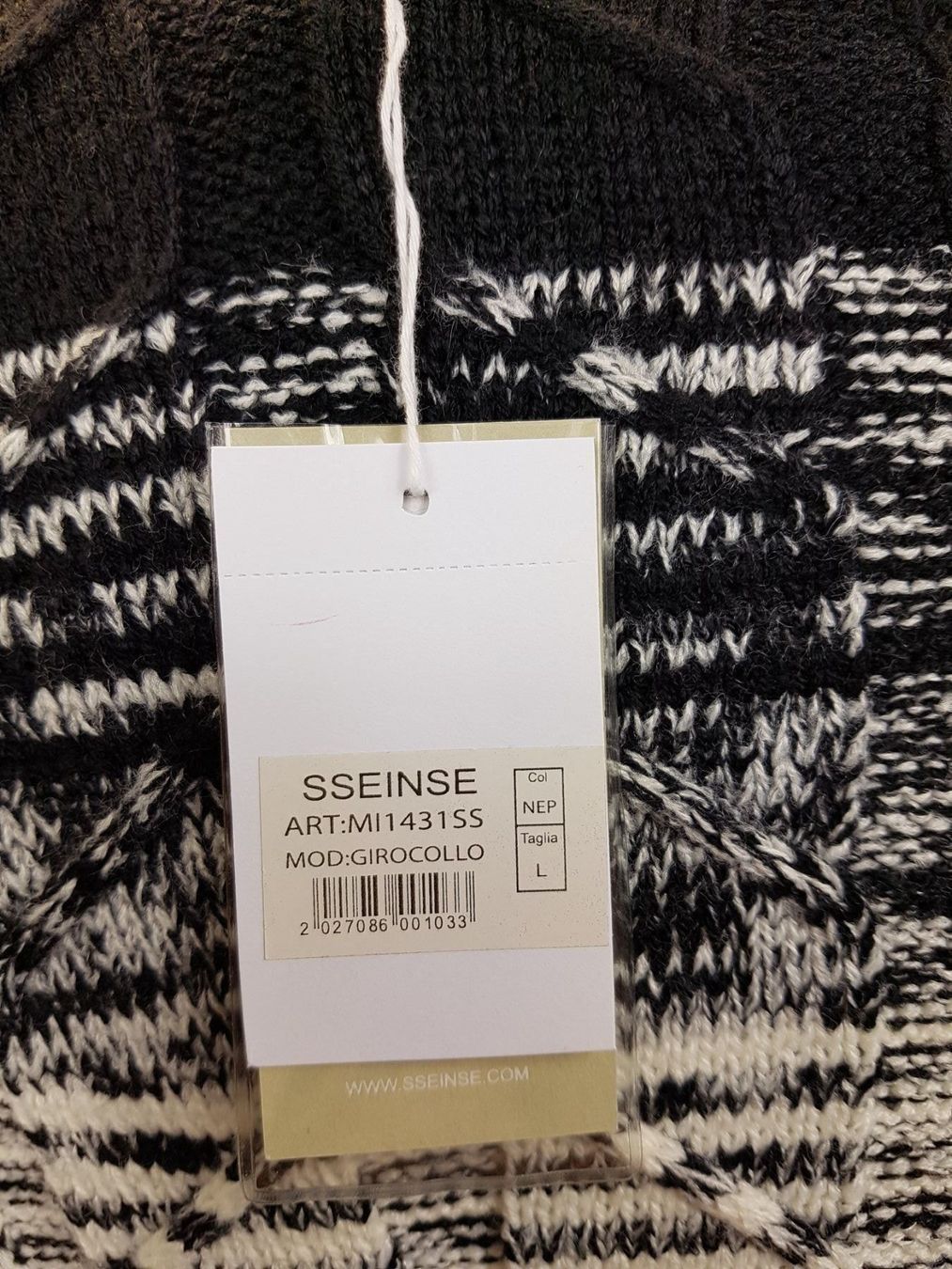 Pullover & Sweatshirts: SSEINSE Strickpullover Pullover lang schwarz weiss Gr. L – Neu und originalverpackt aus Seuzach von VT-Collections1 6
