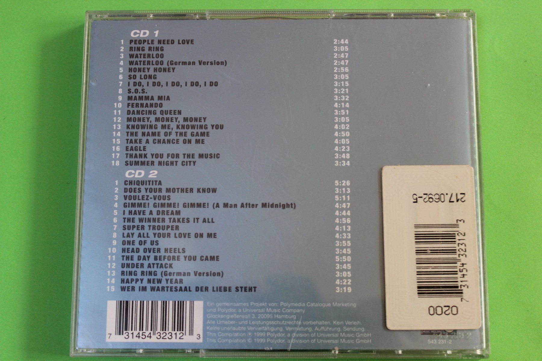 CD: ABBA - THE SINGLES COLLECTION 2CD 1999 – Usato da Tübach venduto da JamesStone 1