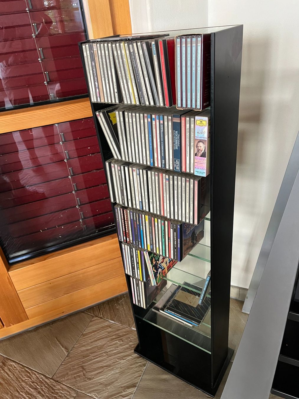 Regale: CD-Gestell aus Glas – Gebraucht aus Illnau von 18yellow 1